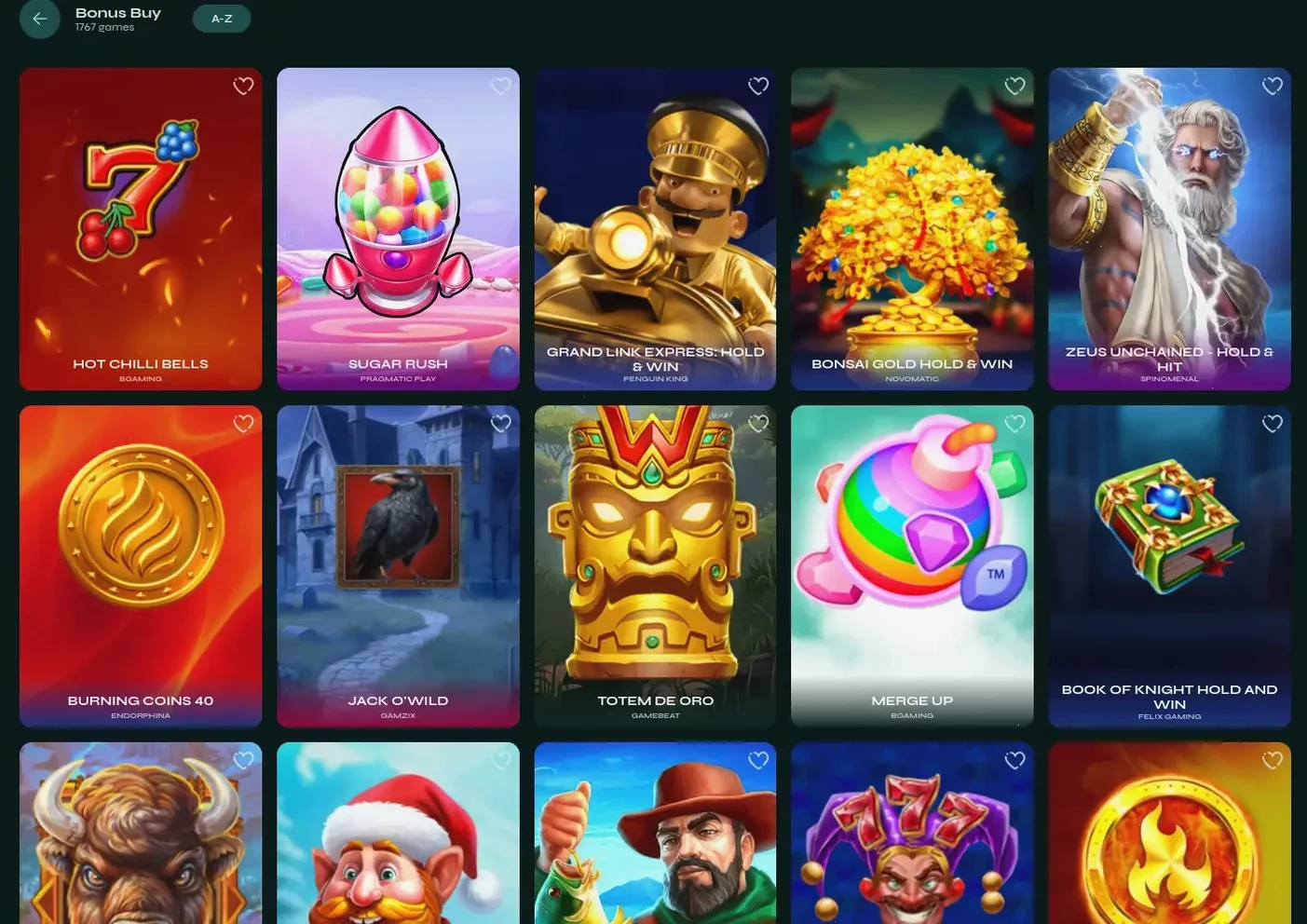 Игровой интерфейс казино 7к